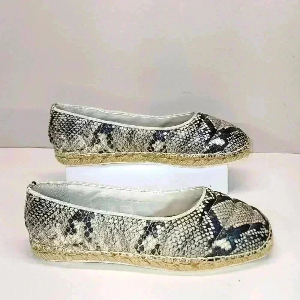 Franco sarto L-Kiya sneaking espadrille raffia Ballet Flats size 6.5.
